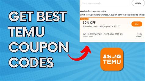 tmu coupon code|Cupom Temu 